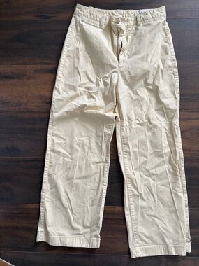 GAP Cream Straight-Leg Chinos